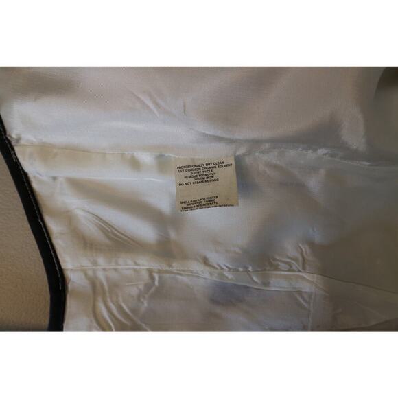 VTG Jessica McClintock for Gunne Sax Dress White Black Lace Size 1/2 0-2 Prom - Picture 8 of 9